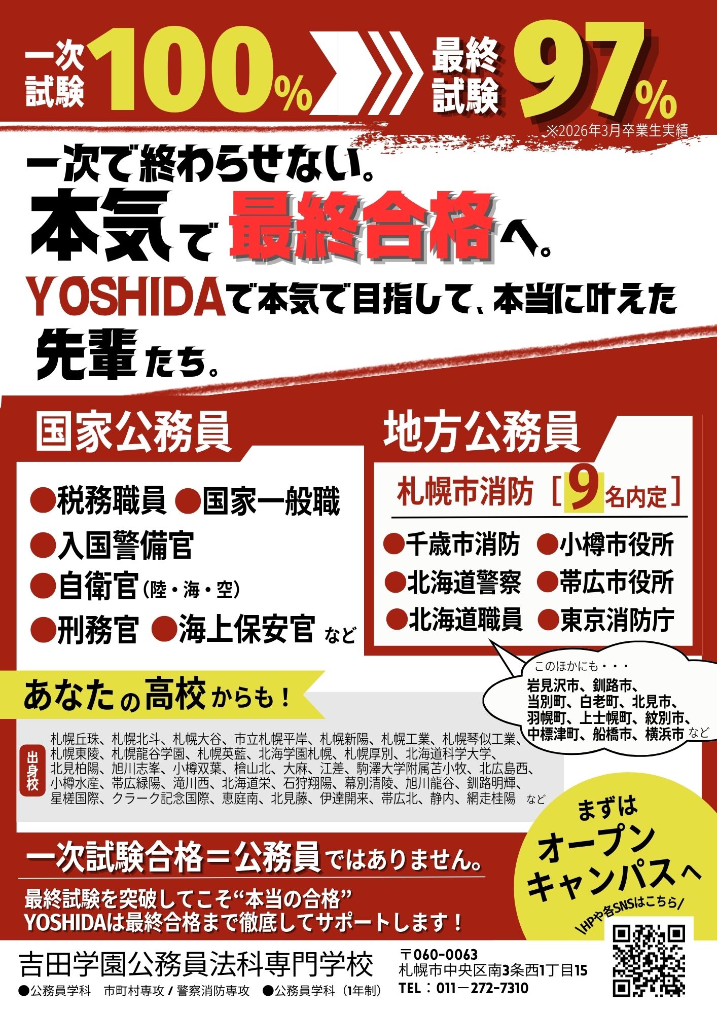 一次試験で終わらせない。本気で最終合格へ。